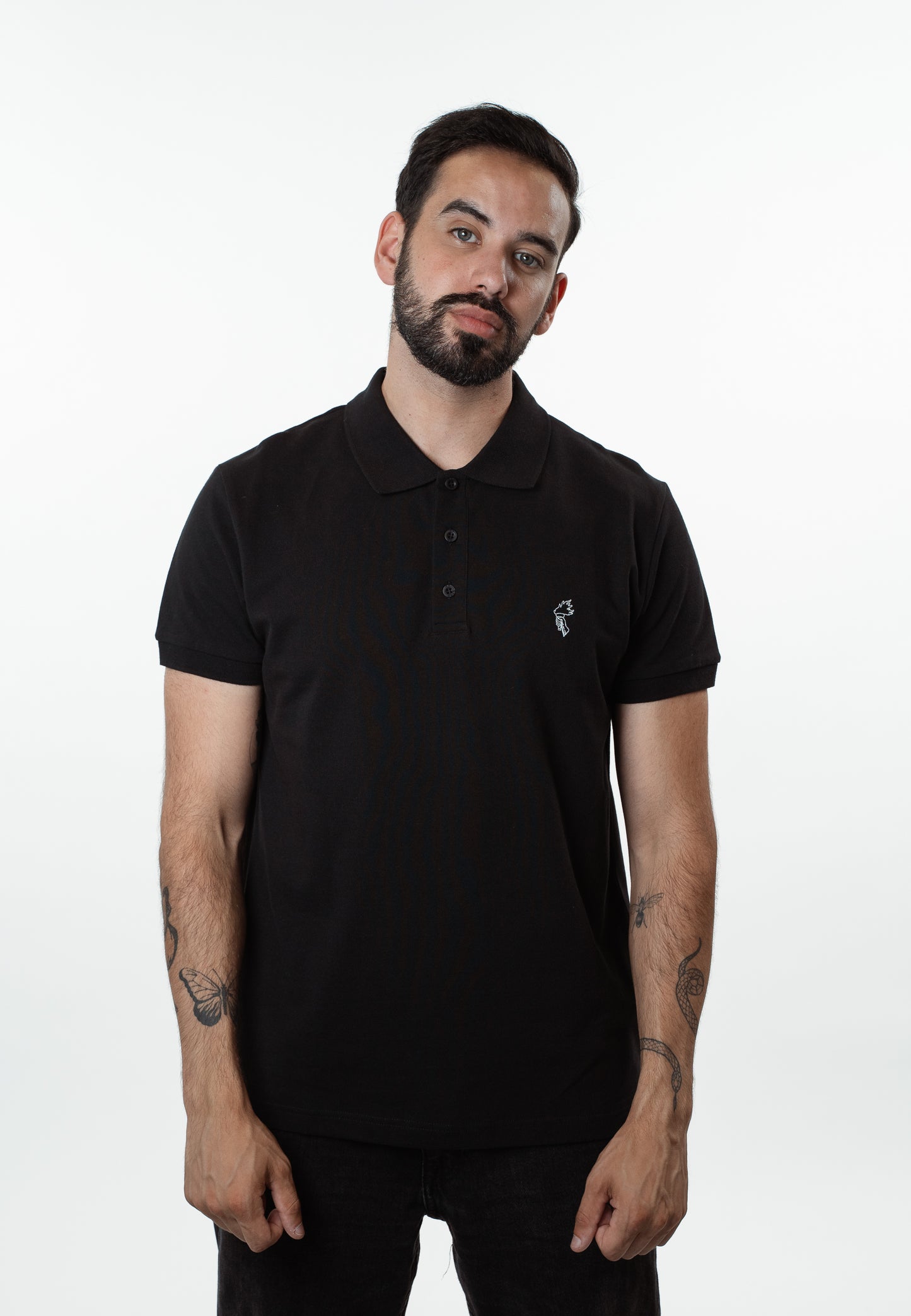 Sign - Organic Polo-shirt - Black/White