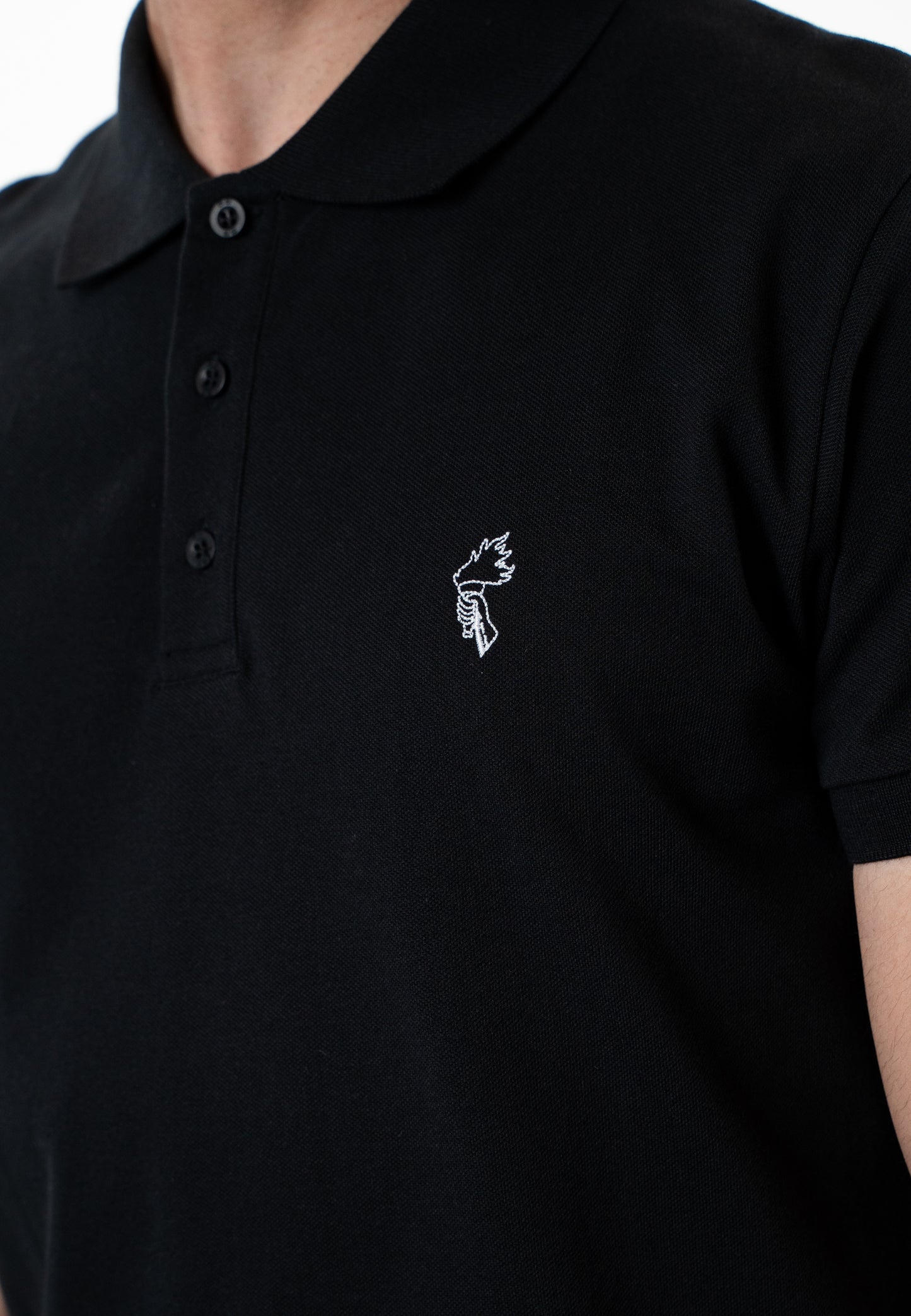 Sign - Organic Polo-shirt - Black/White
