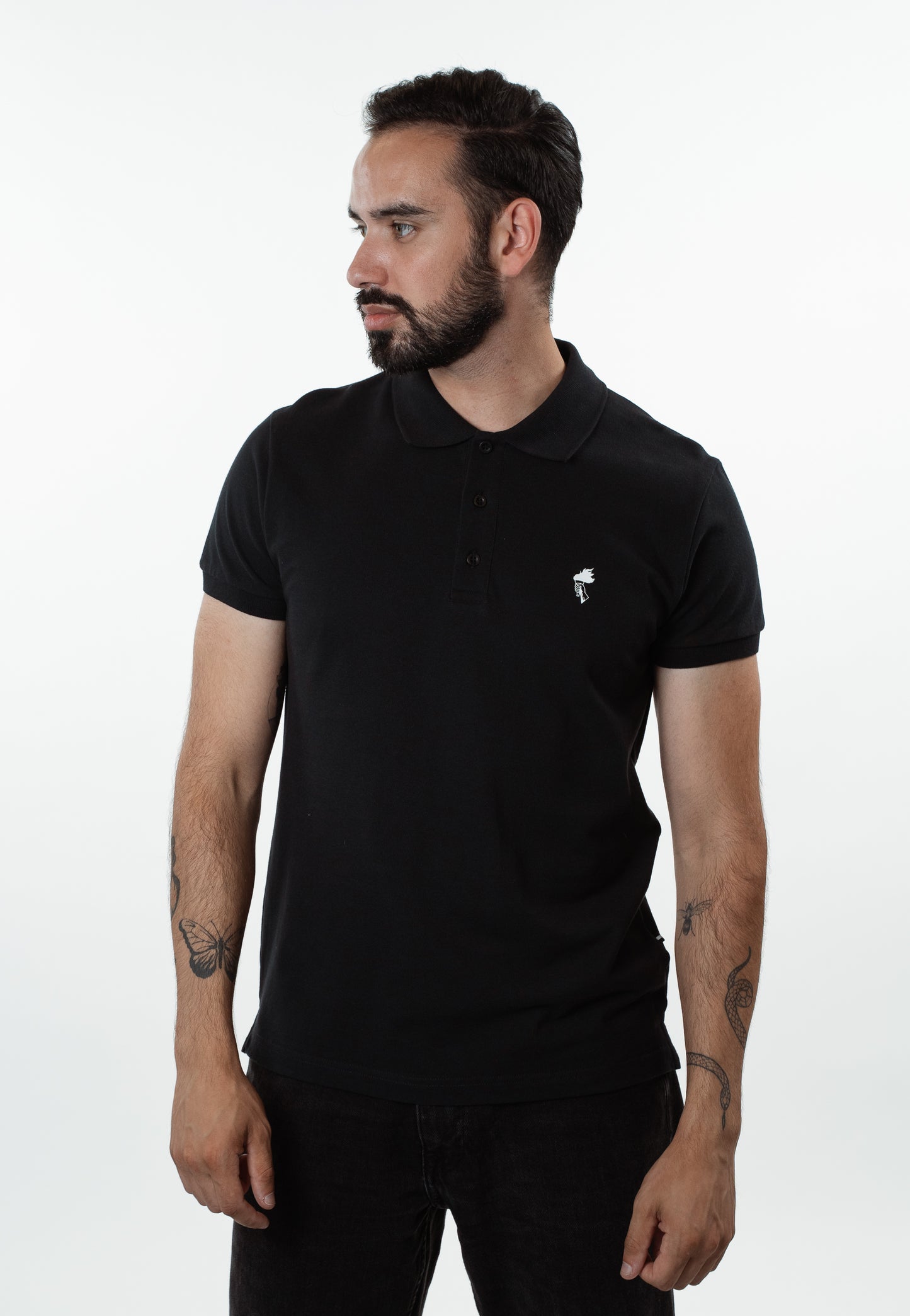 Apollo - Organic Polo-shirt - Black/White