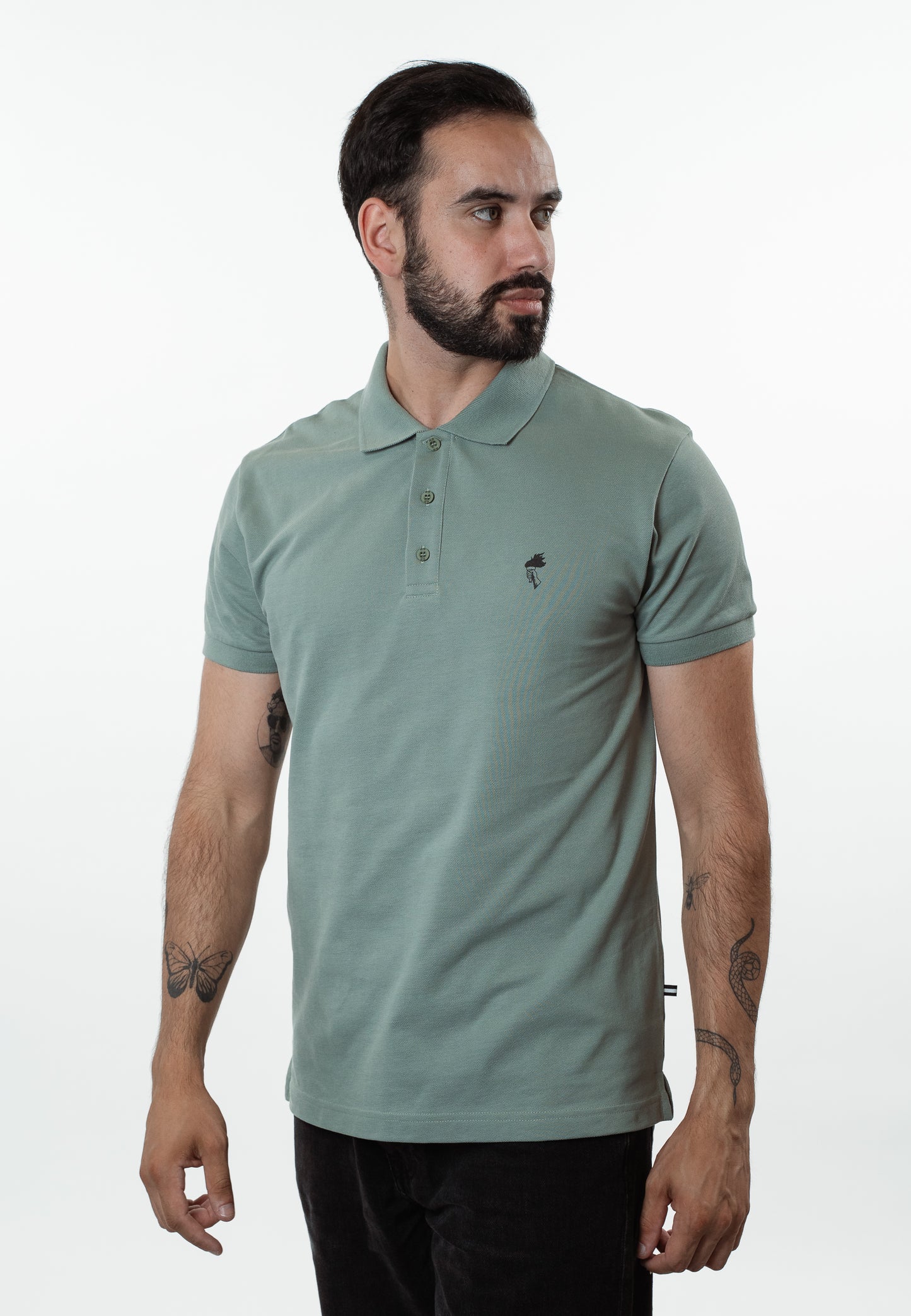 Apollo - Organic Polo-shirt - Green/Black