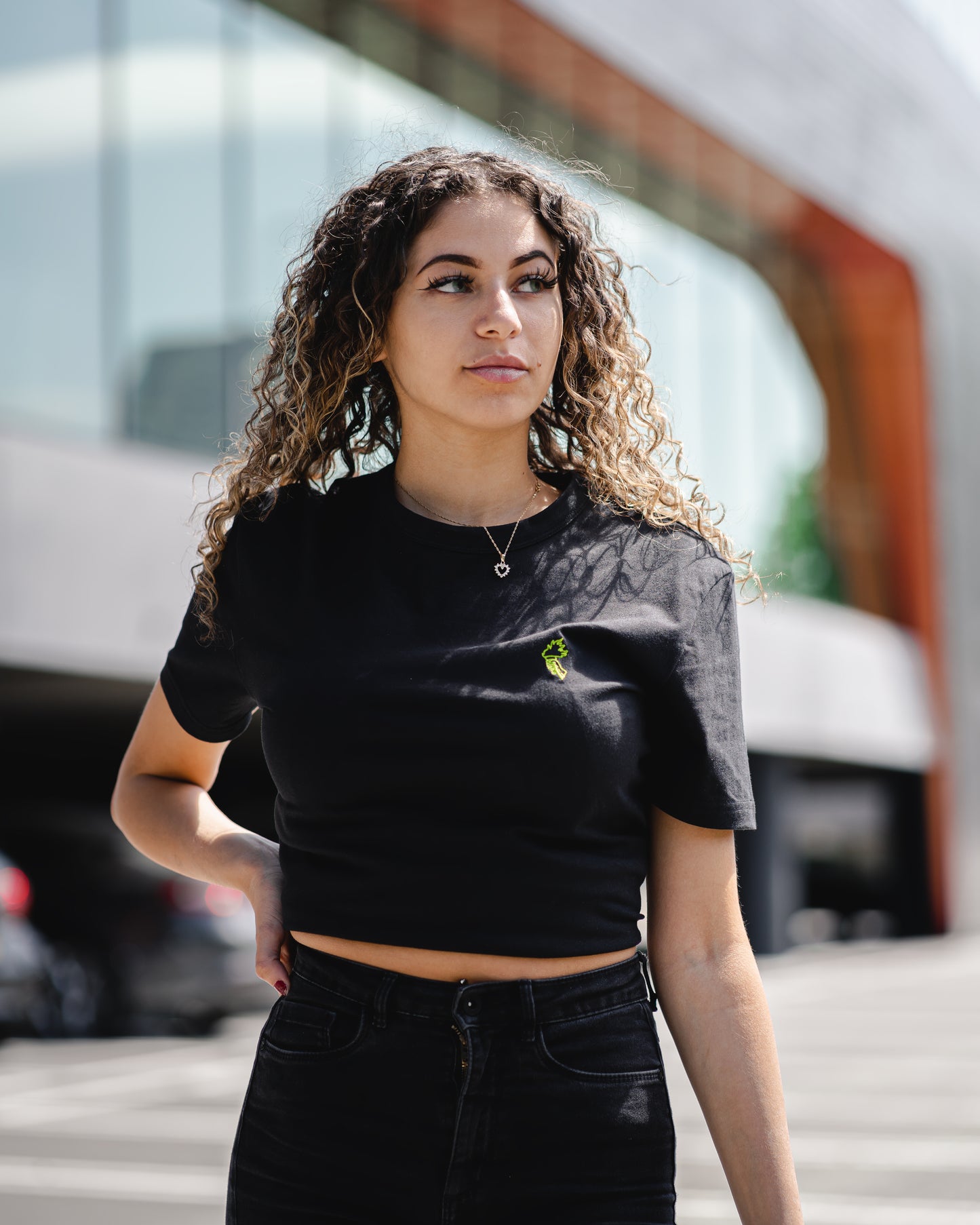 Sign - Organic T-shirt - Black/Green