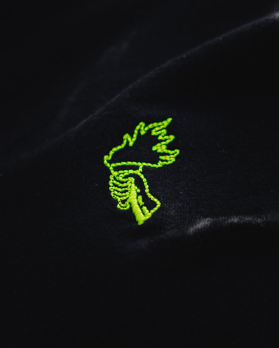 Sign - Organic T-shirt - Black/Green