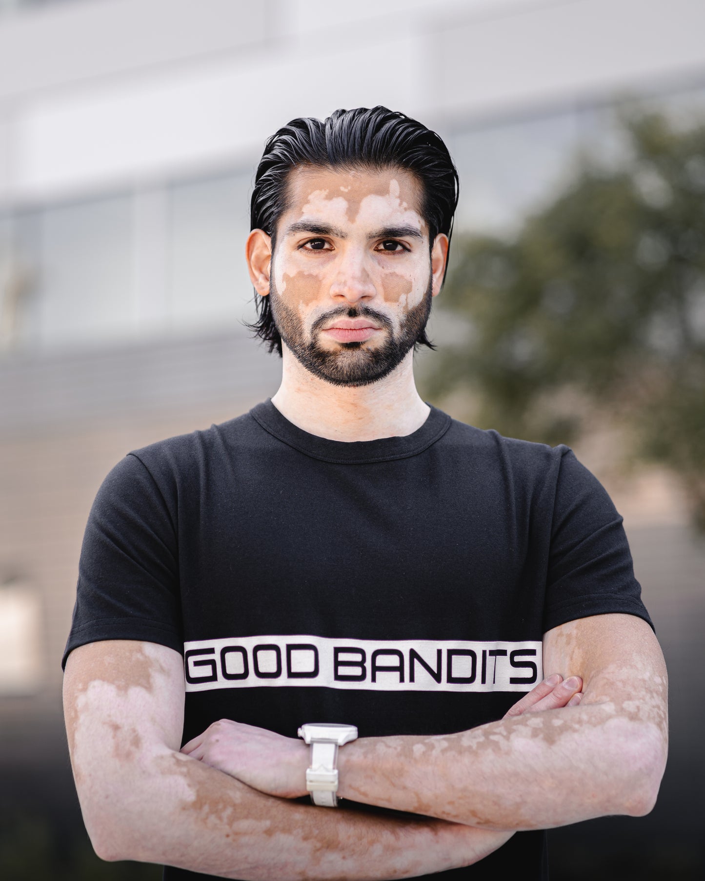 IMPACT - Organic T-shirt - Black/White