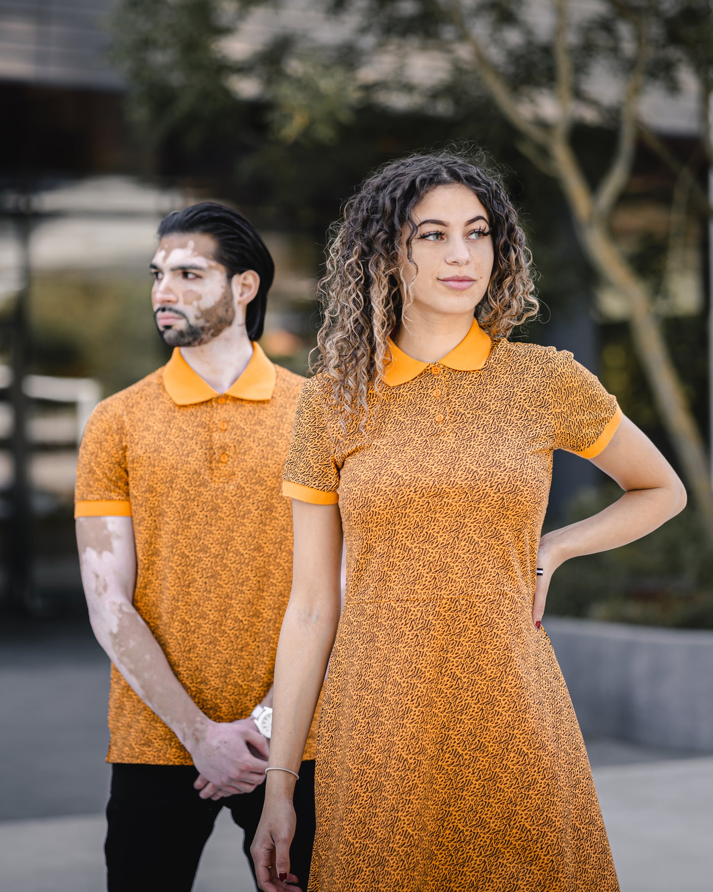 Rozy -Organic Dress - Orange