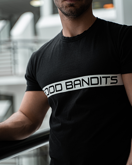 IMPACT - Organic T-shirt - Black/White