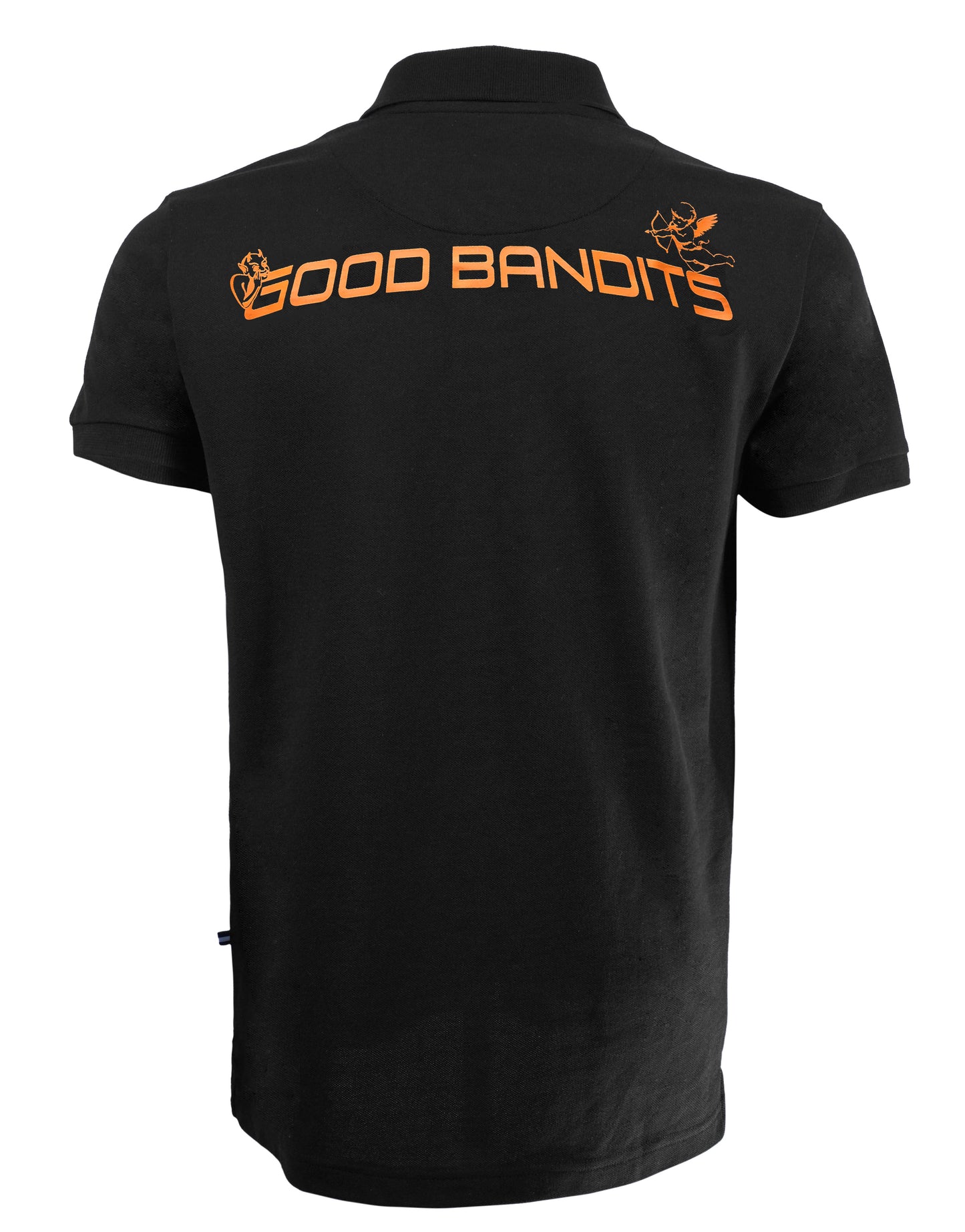 Apollo - Organic Polo-shirt - Black/Orange