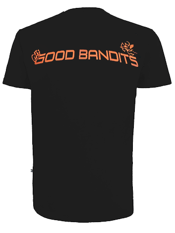 Apollo - Organic T-shirt - Black/Orange