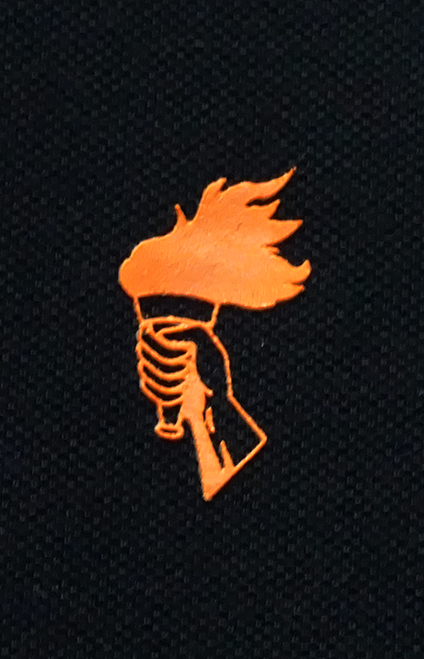 Apollo - Organic Polo-shirt - Black/Orange
