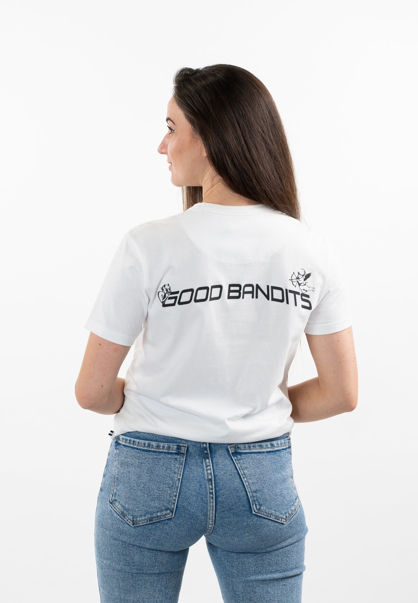 Good Bandits™ Organic T-shirt - Dangel - White/Black
