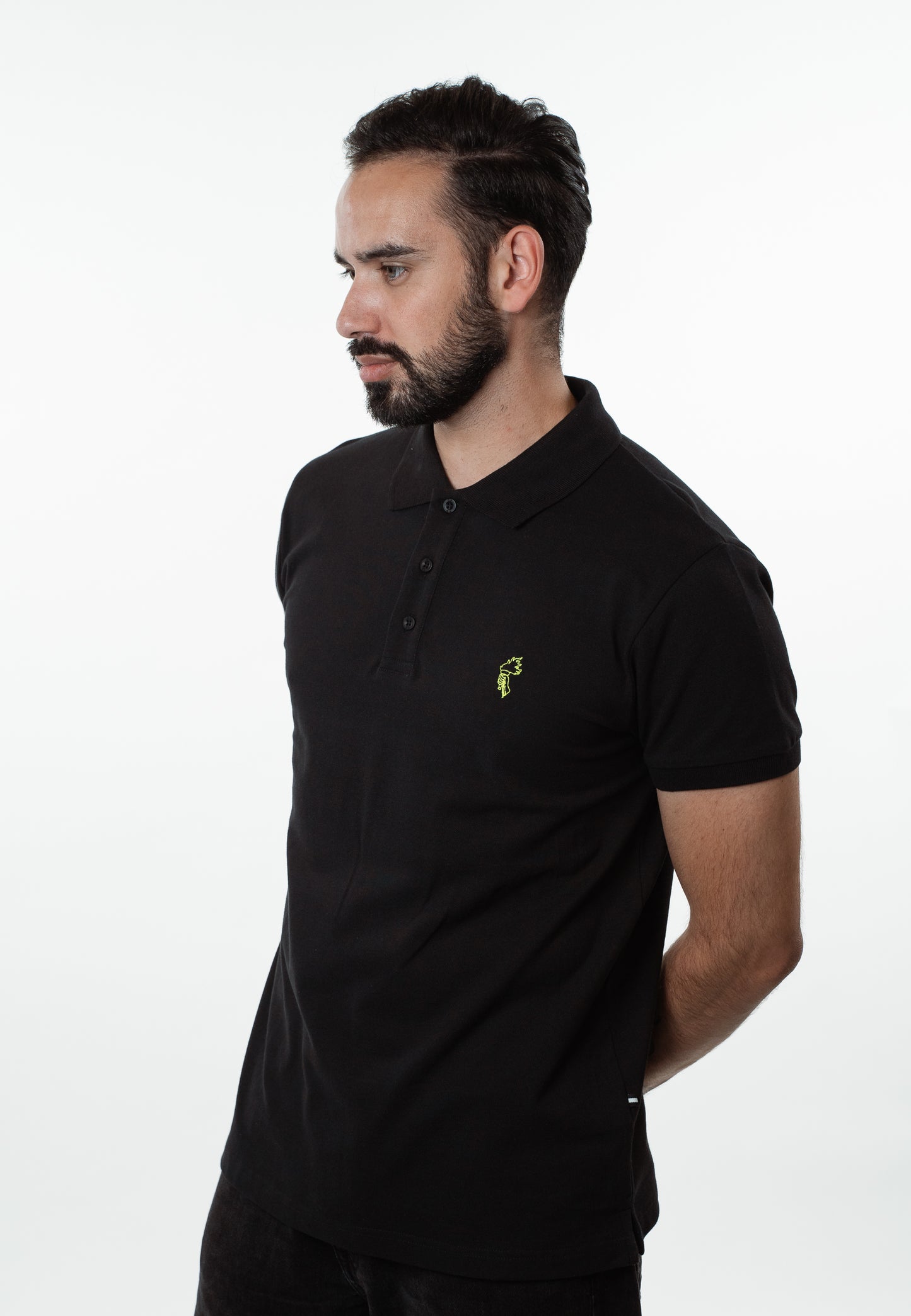 Sign - Organic Polo-shirt - Black/Green