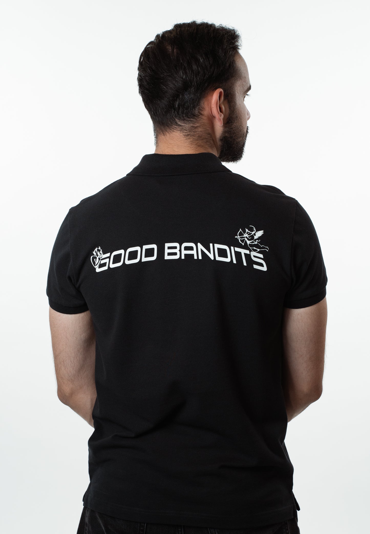 Good Bandits™ Organic Polo-shirt - Dangel - Black/White