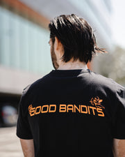 Good Bandits™ Organic T-shirt - Dangel - Black/Orange