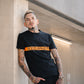 IMPACT - Organic T-shirt - Black/Orange