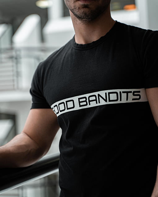 Good Bandits™ Organic T-shirt - BASED - Black/White