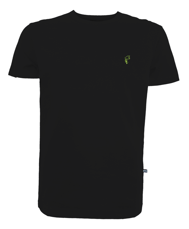 Good Bandits™ Organic T-shirt - Silence - Black/Green